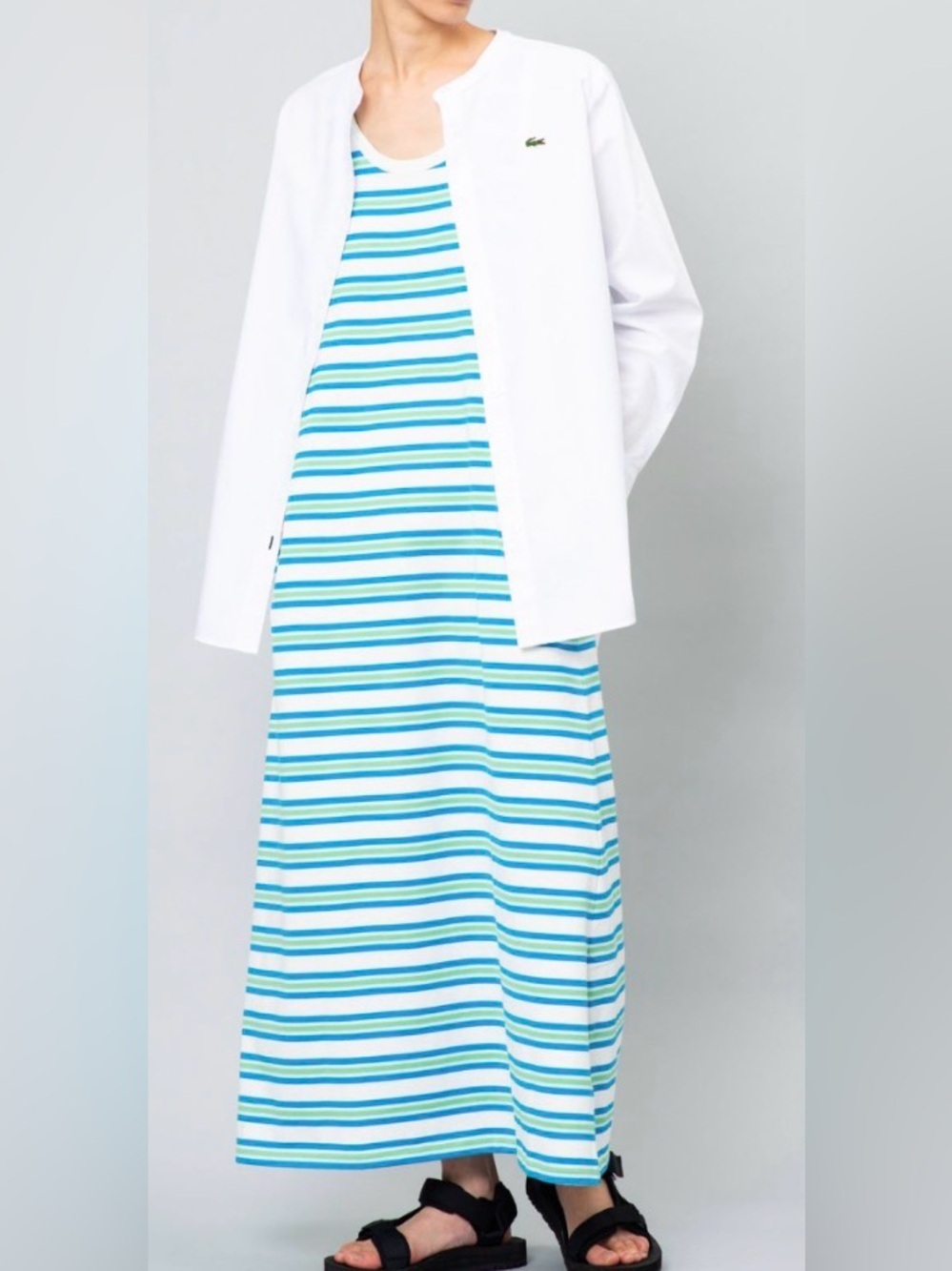 BNWT Lacoste Striped Cotton Dress – Size 34